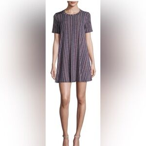 BCBGeneration Striped Multicolored Dress in Blue Combo Size XS NWT